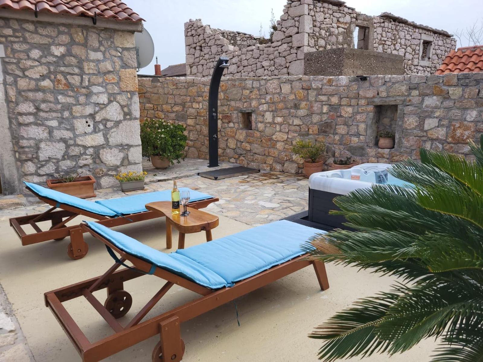 Villa Stone House Knezevic Vinjerac Exterior foto